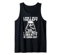 No Necesito Terapia Solo Necesito Libertad en Souda Bay Design Camiseta sin Mangas