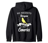 No Necesito Terapia Solo Necesito mis Canarios Sudadera con Capucha