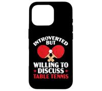 No necesito terapia Solo necesito tenis de mesa Ping Pong Carcasa para iPhone 16 Pro