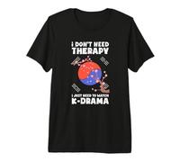 No Necesito Terapia, Solo Necesito Ver K-Drama Camiseta Premium