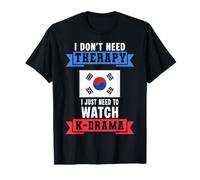 No Necesito Terapia Solo Necesito Ver K-Drama Coreano Camiseta