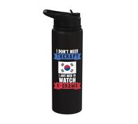 No necesito terapia Solo necesito ver K-Drama coreano Stainless Steel Insulated Water Bottle