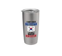 No necesito terapia Solo necesito ver K-Drama coreano Vaso térmico de acero inoxidable de doble pared