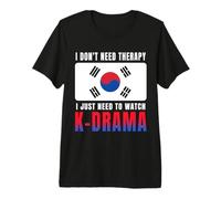 No Necesito Terapia Solo Necesito Ver K-Drama Drama Coreano Camiseta Premium