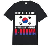 No Necesito Terapia Solo Necesito Ver K-Drama Drama Coreano Comfort Colors Adult Heavyweight T-Shirt