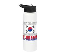 No necesito terapia Solo necesito ver K-Drama Drama coreano Stainless Steel Insulated Water Bottle