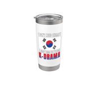 No necesito terapia Solo necesito ver K-Drama Drama coreano Vaso térmico de acero inoxidable de doble pared