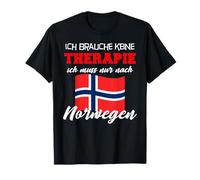No Necesito Terapia Solo Quiero IR a Noruega Camiseta