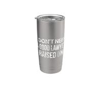 No necesito un buen abogado, crié a un abogado divertido papá mamá Vaso térmico de acero inoxidable de doble pared