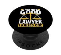 No Necesito Un Buen Abogado He Criado Uno Defensor Abogado PopSockets PopGrip Adhesivo