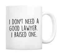 No Necesito Un Buen Abogado, Yo Crié Uno. Tazas De Desayuno Con Asa Taza Duradero Mug Para Cappuccino Oficina Hogar 330Ml