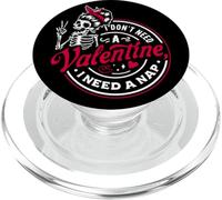 No Necesito un San Valentín, Necesito una Siesta PopSockets PopGrip para MagSafe