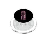 No Need To Fear Aunt Jane Is Here Nombre Rainbow Auntie PopSockets PopGrip para MagSafe