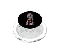 No Need To Fear Aunt Jane Is Here Nombre Rainbow Auntie PopSockets PopGrip para MagSafe