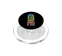 No Need To Fear Aunt Nancy Is Here Nombre Rainbow Auntie PopSockets PopGrip para MagSafe