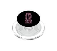 No Need To Fear Aunt Nancy Is Here Nombre Rainbow Auntie PopSockets PopGrip para MagSafe