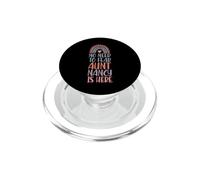 No Need To Fear Aunt Nancy Is Here Nombre Rainbow Auntie PopSockets PopGrip para MagSafe