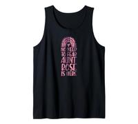 No Need To Fear Aunt Rose Is Here Nombre Rainbow Auntie Camiseta sin Mangas