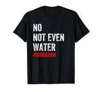 No Ni Siquiera el ayuno de Agua Musulmán Ramadán 2022 Regalo musulmán Camiseta gráfica económica, Hombre, Negro, M