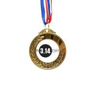 no/no 3.14 Pi Day Anniversary Art Deco Fashion Gold Award Medal First Place Ribbon