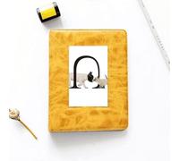 no/no Álbum de fotos con diseño de gatos y perros, beso y amor, mascotas, estilo Art Déco, para boda, 4 x 6 pulgadas