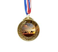 no/no All the Way to the Silk Road Camel Desert Gold Award Medal First Place Ribbon