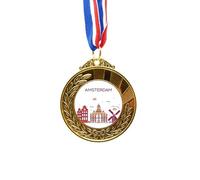 no/no Amsterdam Flat Landmark Art Deco Fashion Gold Award Medal First Place Ribbon