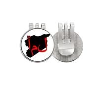 no/no Asiac Language Quote Hope - Marcador de pelota de golf con clip magnético esmaltado