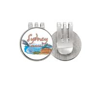no/no Australia City Sydney Opera - Marcador de pelota de golf con clip magnético esmaltado para gorra