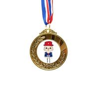 no/no Bandera de Isla del País de Cuba UU Gold Award Medal First Place Ribbon