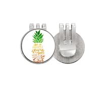 no/no Be a PineFruit Stand - Marcador de pelota de golf con clip magnético esmaltado