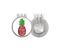 no/no Be a PineFruit Stand Tall Quote Chritsmas Golf Ball Marker Hat Clip Esmalte Magnético