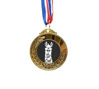 no/no Be Cool Alpaca Black White Quote Gold Award Medal First Place Ribbon