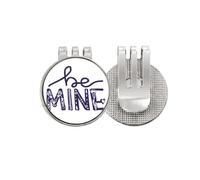 no/no Be Mine - Marcador de pelota de golf con texto en inglés «Be Mine» (esmaltado)