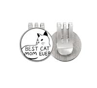 no/no Best Cat Mom Ever - Marcador de pelota de golf con texto en inglés "Best Cat Mom Ever"