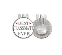no/no Best classmate ever Quote Friendship - Marcador de pelota de golf con clip magnético esmaltado