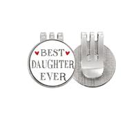 no/no Best daughter ever - Marcador de pelota de golf con texto en inglés "Best daughter ever" (esmaltado)