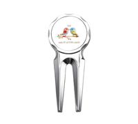 no/no Birds Autumn Colorido Art Deco - Herramienta de reparación de pelotas de golf