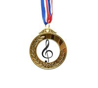 no/no Black Music - Cinta de oro blanco con clave de sol
