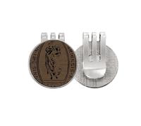 no/no Black White Art Holy Baby - Marcador de pelota de golf con clip magnético esmaltado