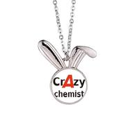 no/no Breve Best Cool Chest Chem. Collar con colgante de conejo, joyería de animal de conejo, regalo