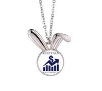 no/no Calm Trading Trend My Art Deco - Collar con colgante de conejo, diseño de conejo