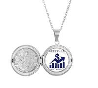 no/no Calm Trading Trend My Art Deco Fashion - Collar con medallón para fotos, regalo de cumpleaños