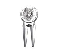 no/no Cat Human Paint Eye Art Deco Fashion Golf Divot Tool Herramienta de reparación de marcador de pelota de golf