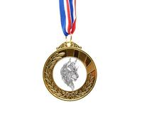 no/no Cat Human Paint Quiet Art Deco Fashion Gold Award Medal First Place Ribbon