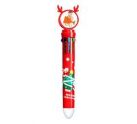 no/no Character Sports Award Clothes - Bolígrafo multicolor con diseño de árbol de Navidad, Papá Noel