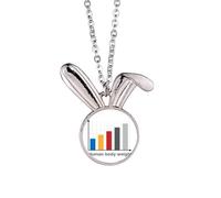 no/no Charts People - Collar con colgante de conejo para ganar peso, joyería de regalo