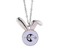 no/no Cherish Meaning Fate Zen Art Deco - Collar con colgante de conejo de moda