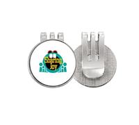 no/no Children Pure Happy Art Deco - Marcador de pelota de golf con clip magnético esmaltado