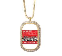 no/no China - Collar con colgante de cristal y diamantes de imitación para promoción internacional de educación